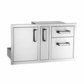 Fire Magic Access Door with Platter Storage & Double Drawer 53816SC